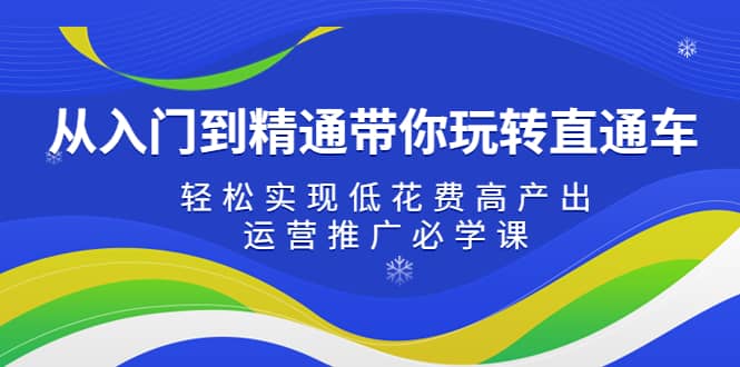 从入门到精通带你玩转直通车：轻松实现低花费高产出，35节运营推广必学课-左左项目网