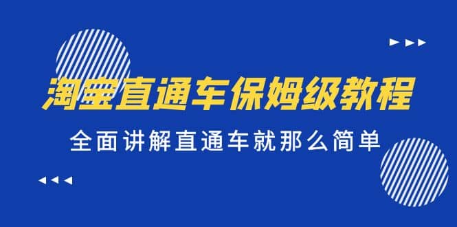 淘宝直通车保姆级教程，全面讲解直通车就那么简单-左左项目网