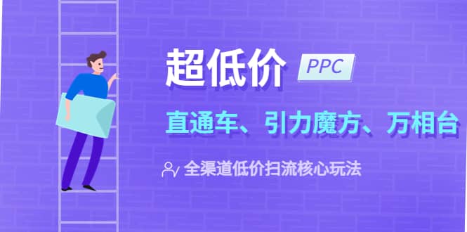 2023超低价·ppc—“直通车、引力魔方、万相台”全渠道·低价扫流核心玩法-左左项目网