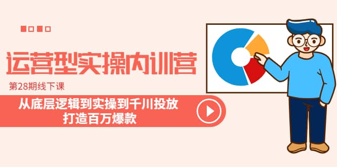 运营型实操内训营-第28期线下课 从底层逻辑到实操到千川投放 打造百万爆款-左左项目网